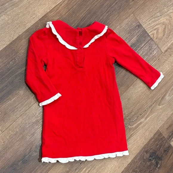 Lila & Hayes Red Madeline Dress Red Nightgown Pajamas Christmas Holiday 18-24m - Picture 8 of 11